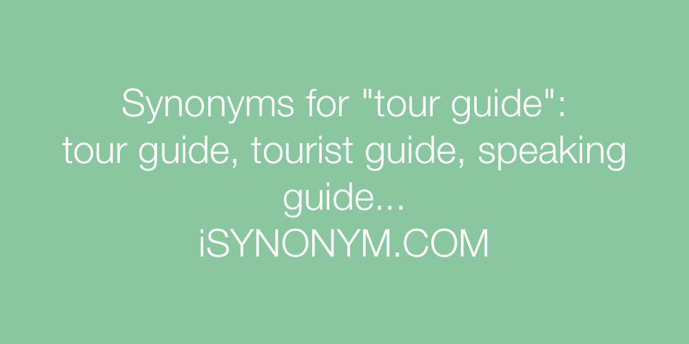 Synonyms tour guide