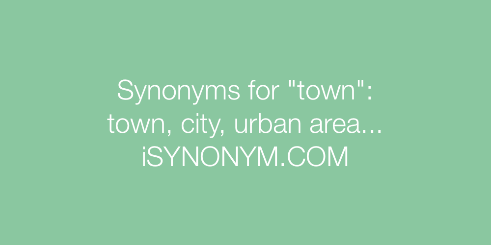 Synonyms town