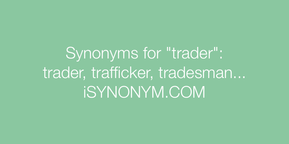 Synonyms trader