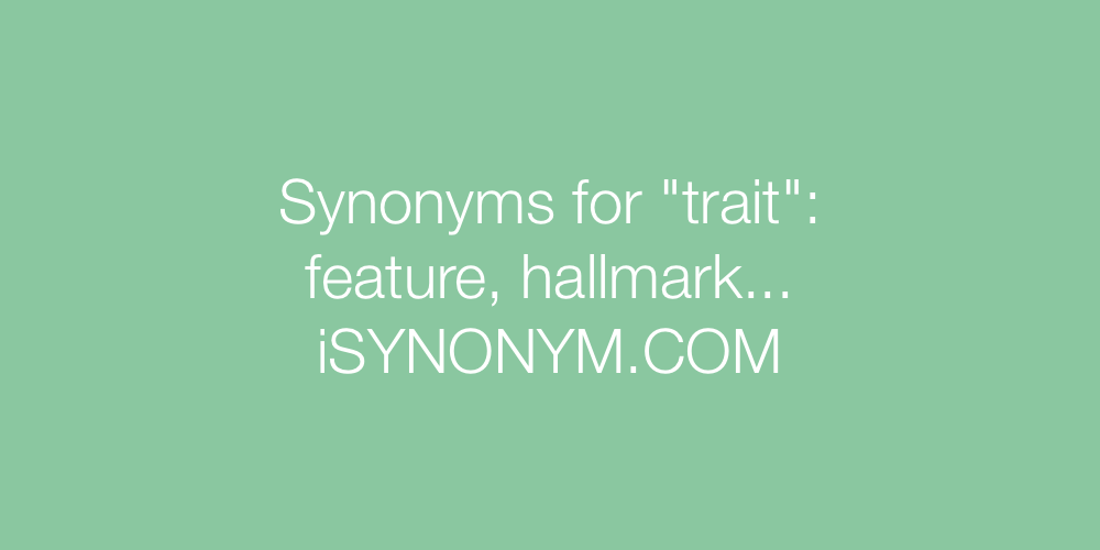 Synonyms trait