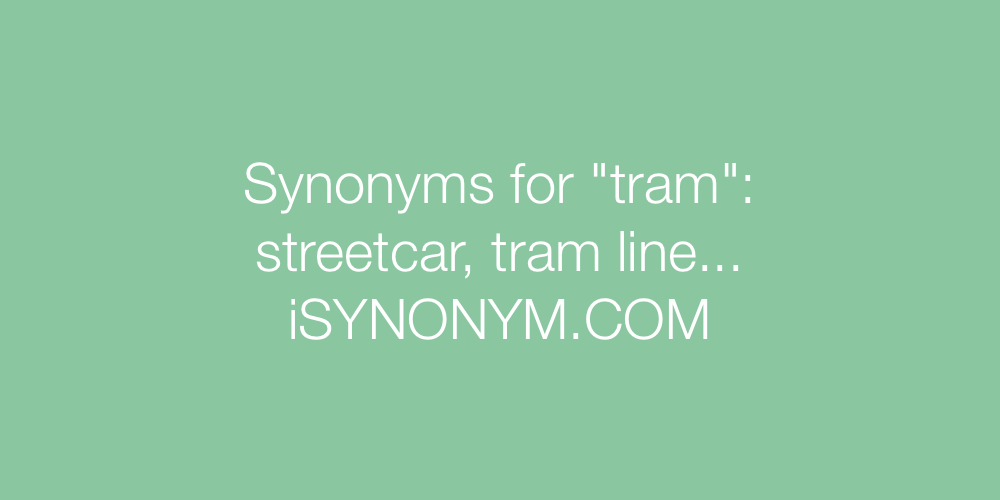 Synonyms tram