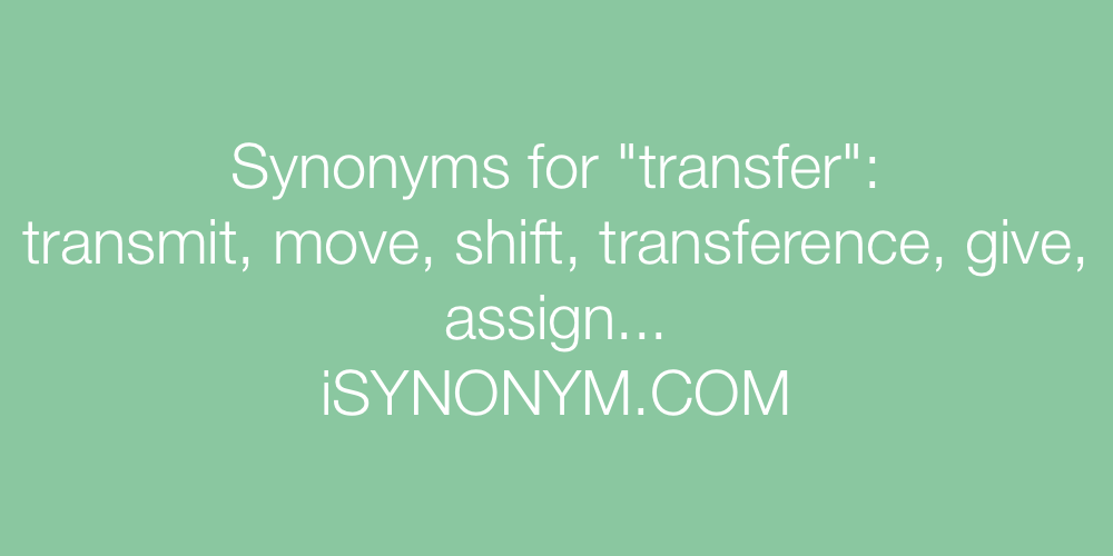 Synonyms transfer