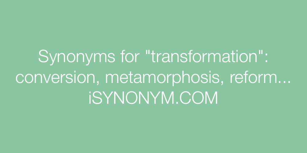 Synonyms transformation