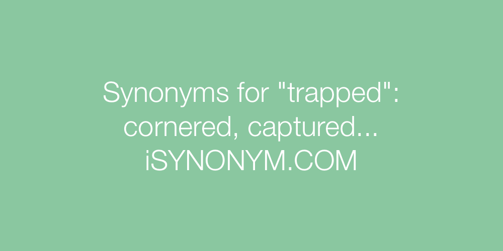 Synonyms trapped
