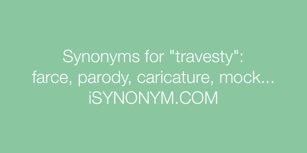 Synonyms travesty