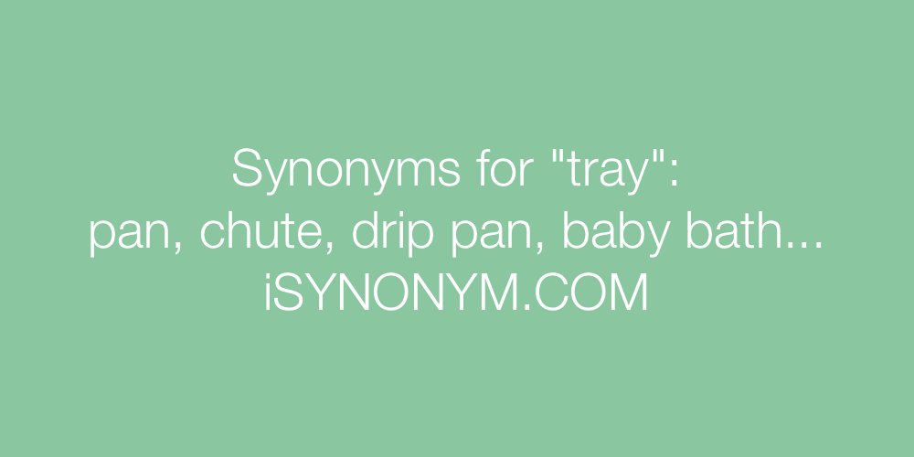 Synonyms tray