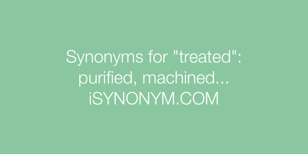 Synonyms treated