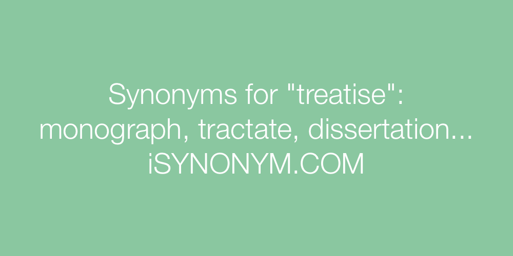 Synonyms treatise