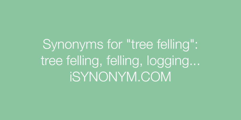Synonyms tree felling