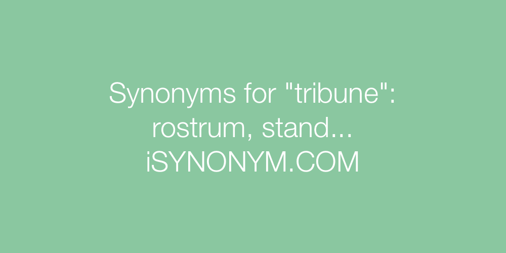 Synonyms tribune