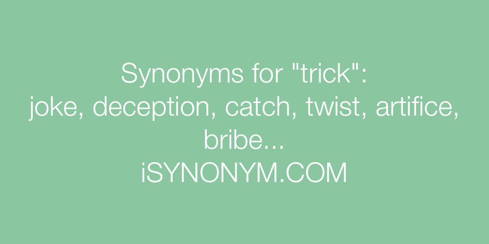 Synonyms trick