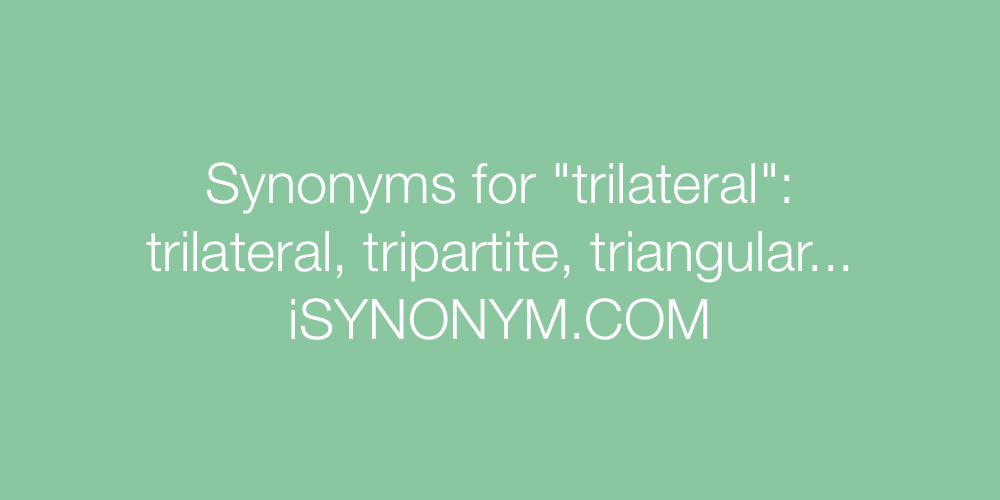 Synonyms trilateral