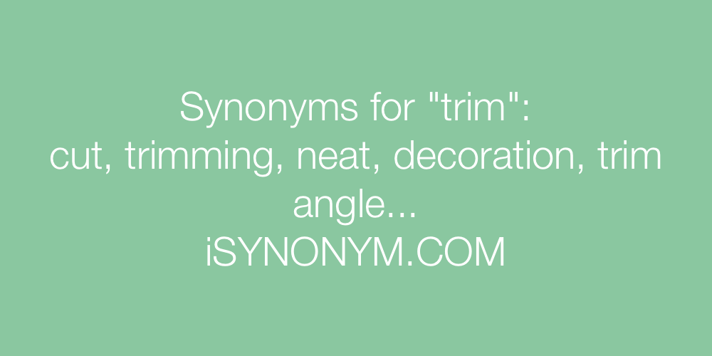 Synonyms trim