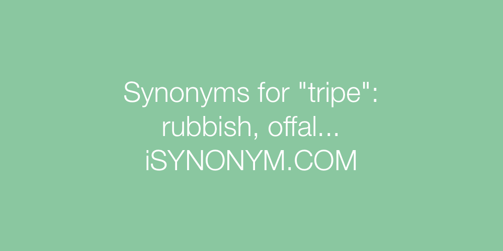 Synonyms tripe