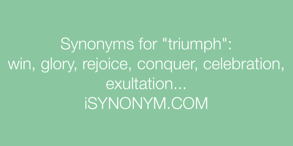Synonyms triumph