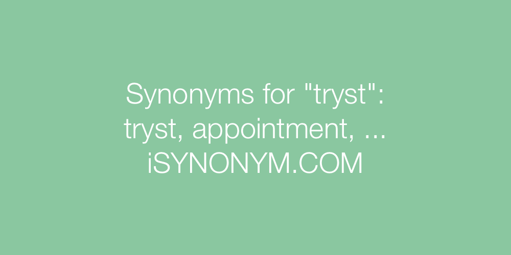 Synonyms tryst