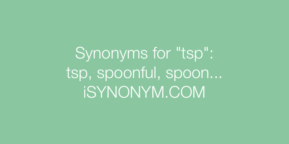 Synonyms tsp