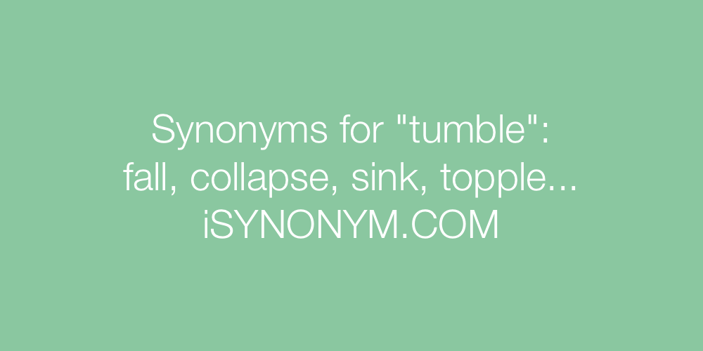 Synonyms tumble