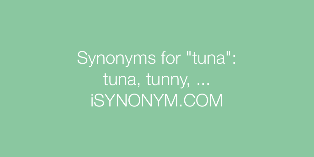 Synonyms tuna