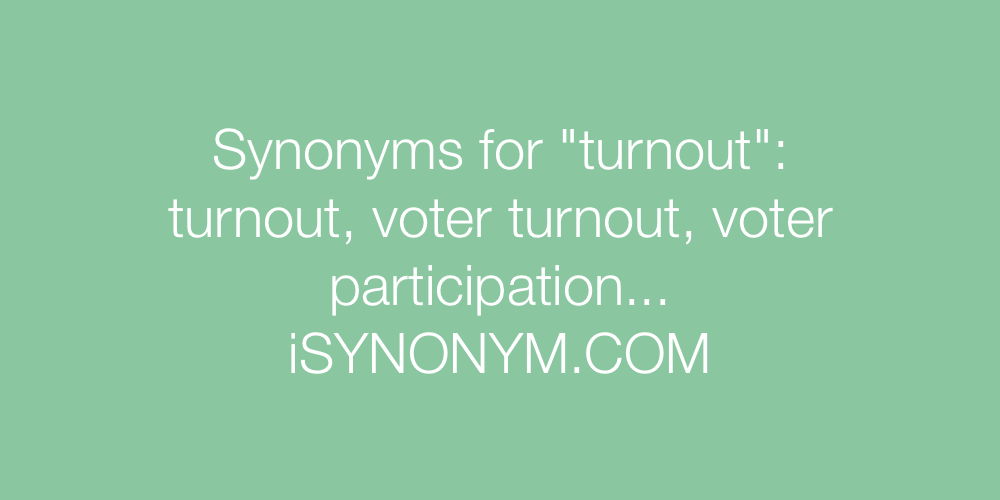 Synonyms turnout