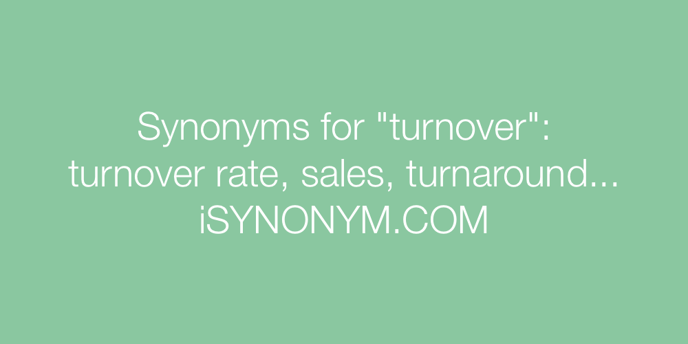 Synonyms turnover