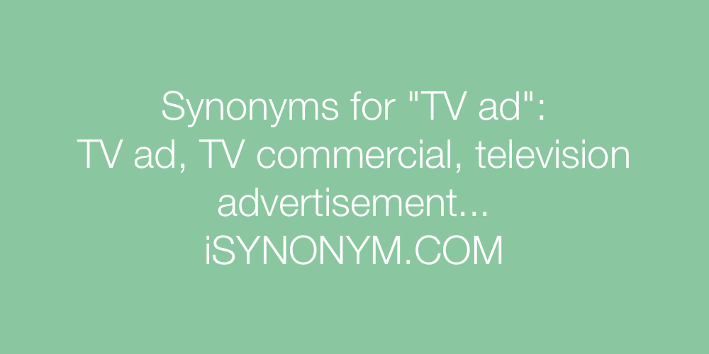 Synonyms TV ad