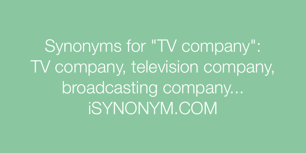 Synonyms TV company