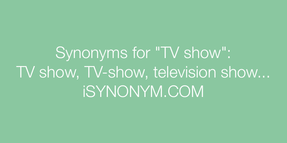 Synonyms TV show