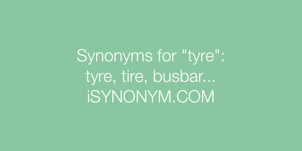 Synonyms tyre
