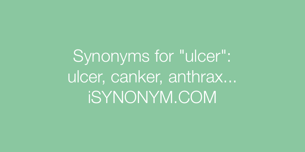 Synonyms ulcer
