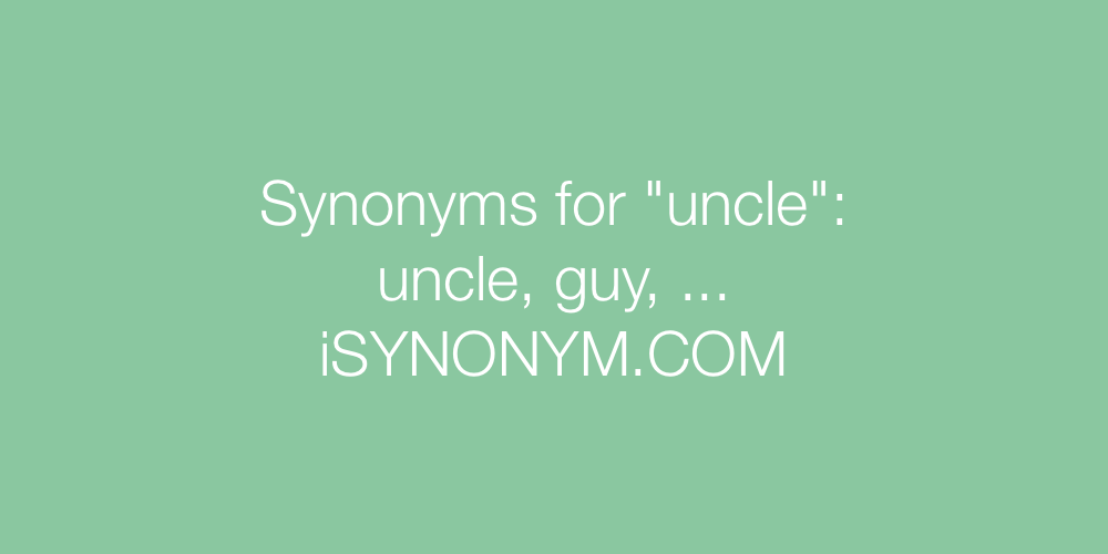 Synonyms uncle