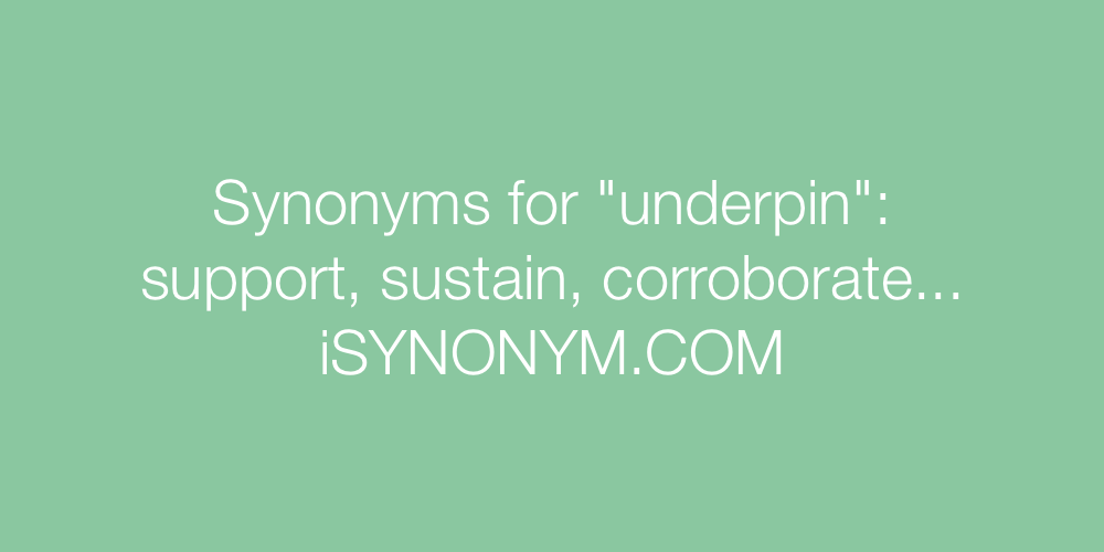 Synonyms underpin