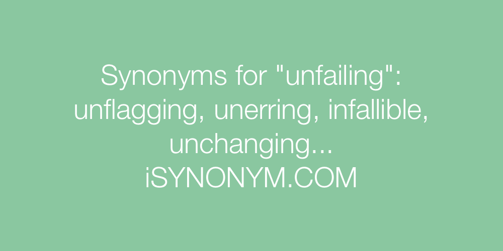 Synonyms unfailing
