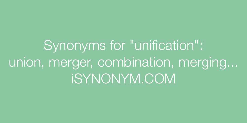 Synonyms unification