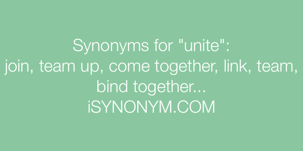 Synonyms unite
