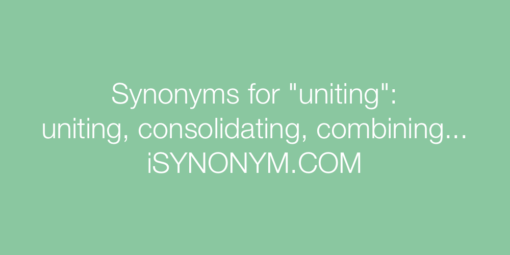 Synonyms uniting