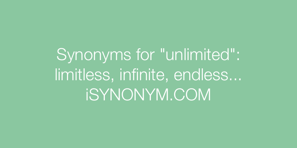 Synonyms unlimited