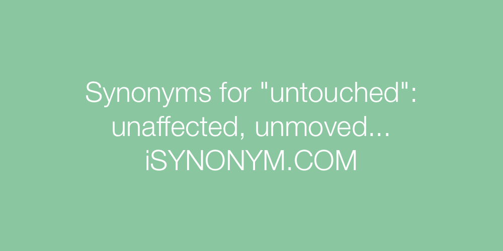 Synonyms untouched