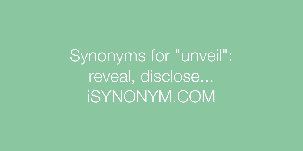 Synonyms unveil