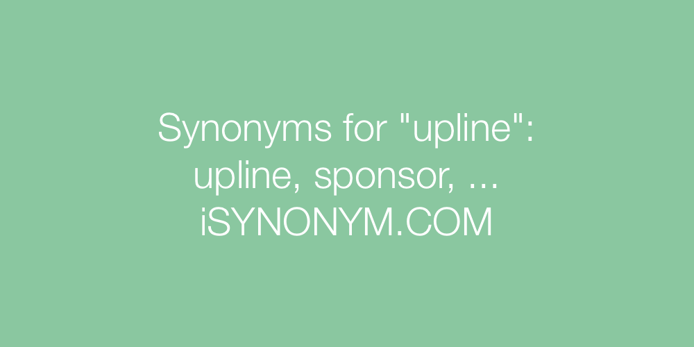 Synonyms upline