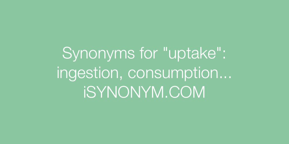 Synonyms uptake