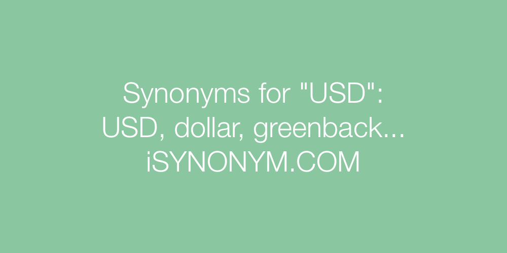 Synonyms USD