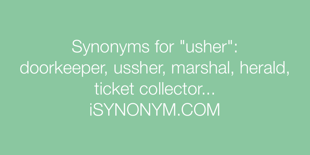 Synonyms usher