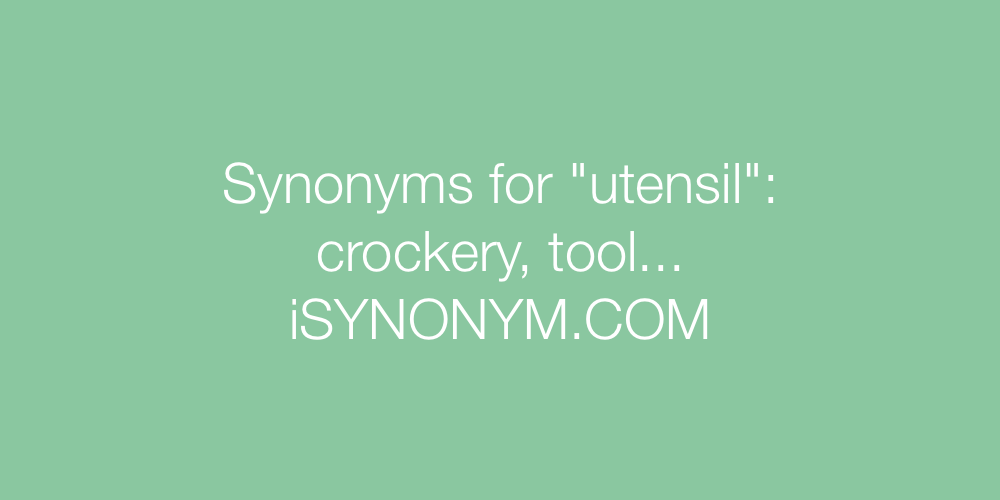 Synonyms utensil