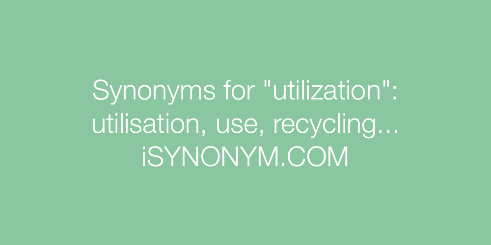 Synonyms utilization