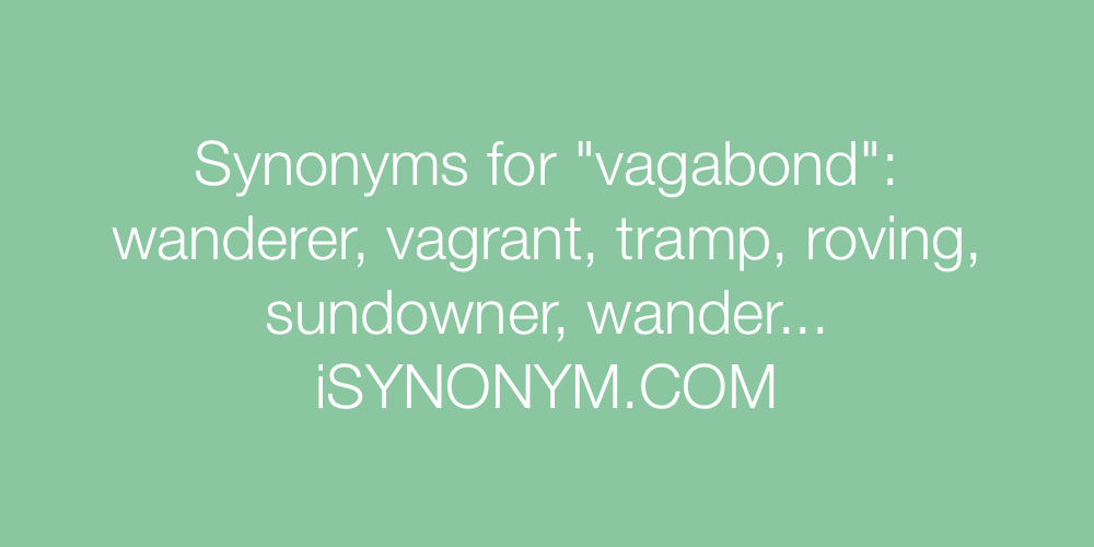 Synonyms vagabond