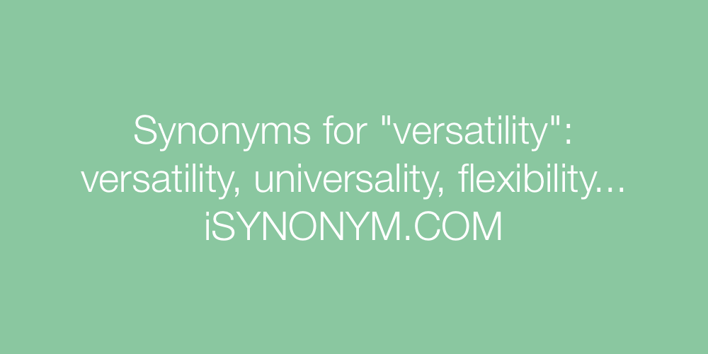 Synonyms versatility
