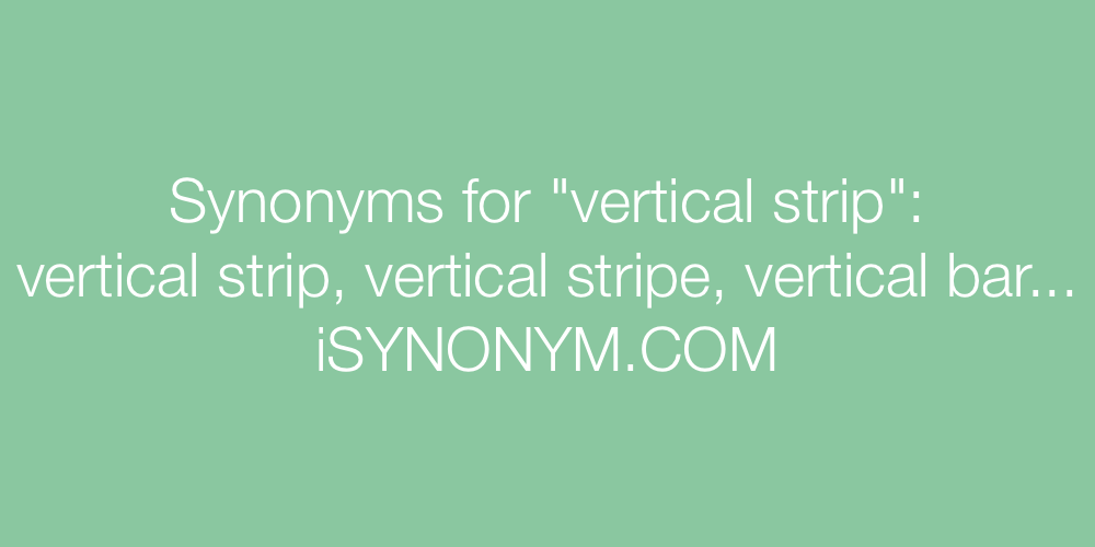 Synonyms vertical strip