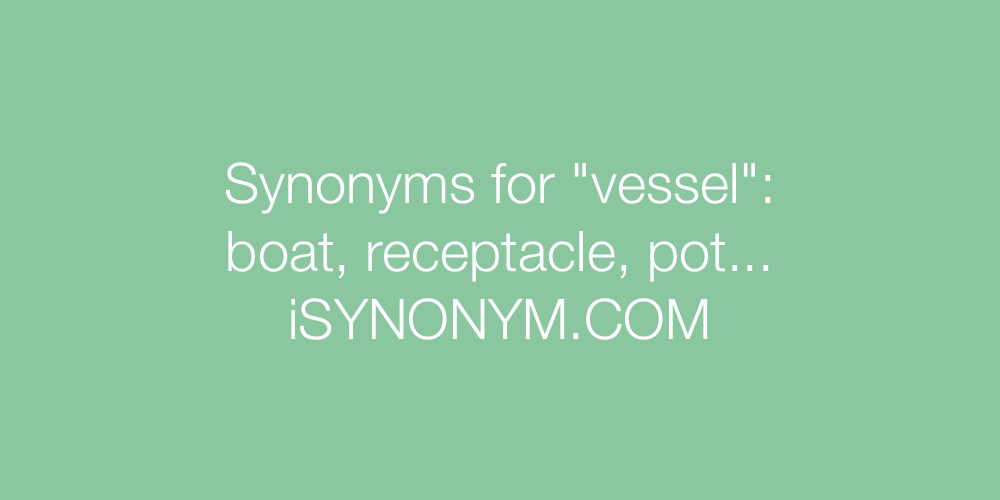 Synonyms vessel