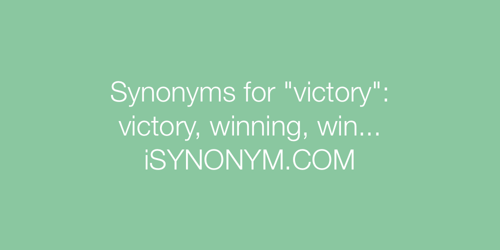 Synonyms victory